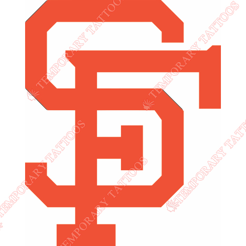 San Francisco Giants Customize Temporary Tattoos Stickers NO.1883